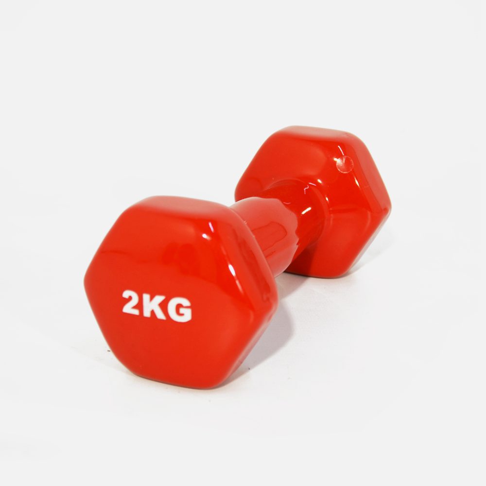 Mancuerna Hexagonal de Fundición Recubierta en Goma<span> - </span>2kg